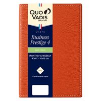 ２０２３年度４月始まりダイアリー クオバディス ビジネスプレステージ４　クラブ 両面１週間バーチカル アプリコット 1冊（直送品）