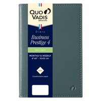 ２０２３年度４月始まりダイアリー クオバディス ビジネスプレステージ４　ソーホー 両面１週間バーチカル カーキ 1冊（直送品）