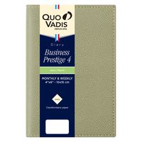 ２０２３年度４月始まりダイアリー クオバディス ビジネスプレステージ４　クラブ 両面１週間バーチカル セージグリーン 1冊（直送品）