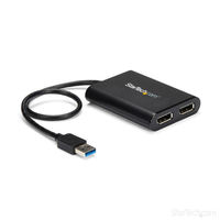 USB-A - DisplayPort 変換アダプタ 2画面 USB32DP24K60 1個 Startech.com