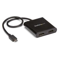 USB Type C - HDMI変換アダプター 2画面出力 4K MSTCDP122HD 1個 Startech.com