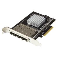 ネットワークカード PCIe x8 4ポート 10GbE 光 PEX10GSFP4I 1個 Startech.com