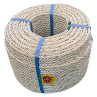 芦森工業 ナイロンロープ 16mm×100m 1巻（直送品）