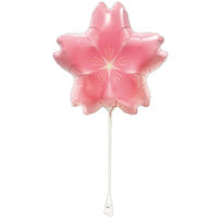 アルファ 桜バルーン(スティック&クリップ付き) XS1-0036 1セット(10個入)（直送品）