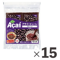 フルッタフルッタ 業務用　アサイーピューレ　プレーン 61064 1ケース　(100g×4個)×15パック　冷凍（直送品）