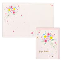 日本ホールマーク グリーティングカード お誕生日祝い カード シャイニー・フラワーブーケ2 815585 6枚（直送品）