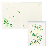 日本ホールマーク グリーティングカード サンキュー カード シャイニー・クローバー2 815592 6枚（直送品）