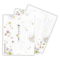 日本ホールマーク 便箋 和のいろどり甘菓子2 818913 1セット(6枚)