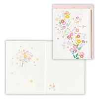 日本ホールマーク グリーティングカード 多目的 カード ピンク小花2 816292 6枚（直送品）