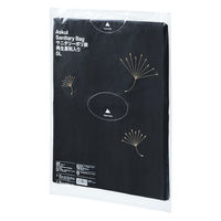 サニタリーポリ袋 黒 平袋タイプ 1パック（100枚入）ゴミ袋  オリジナル