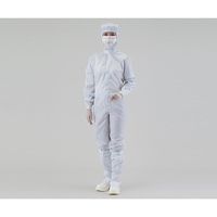 アズワン アズピュアCRウェア(フード一体・センターファスナー型) 白 M 洗浄済 12110SWシロM センジョウズミ 1枚（直送品）