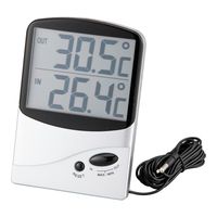 アズワン 温度計（大画面タイプ） 1個 4-3726-01（直送品）
