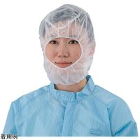 アズワン ディスポ・フルフェイスカバー 100枚入 S-21130W 1袋(100枚) 4-4104-01（直送品）