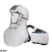 山本光学 電動ファン付き呼吸用保護具 ルーズフィット形フード 4-4366-01 1セット（直送品）