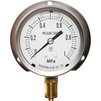 高島計器 グリセリン入圧力計 GRタイプ BT R3/8 75X10MPa グリセリン入り 1324210 1台（直送品）