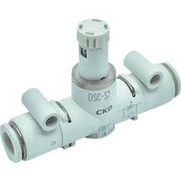 CKD ダイヤル付スピードコントローラ インラインタイプ DSC-S2-08-H88 1個 251-9217（直送品）