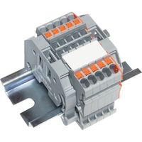 トラスコ中山 TRUSCO スプリング式端子台2線式 5極 電線サイズ0.25~1.5 SPTB18A-2-5P 1個 257-3040（直送品）