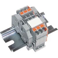 トラスコ中山 TRUSCO スプリング式端子台2線式 3極 電線サイズ0.25~2.5 SPTB24A-2-3P 1個 257-3042（直送品）