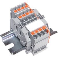 トラスコ中山 TRUSCO スプリング式端子台3線式 4極 電線サイズ0.25~2.5 SPTB24A-3-4P 1個 257-3046（直送品）