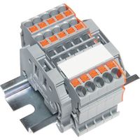 トラスコ中山 TRUSCO スプリング式端子台3線式 5極 電線サイズ0.25~2.5 SPTB24A-3-5P 1個 257-3043（直送品）