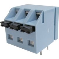トラスコ中山 TRUSCO プリント基板用ねじなし端子台 3P TF6019-3P 1個 257-3487（直送品）