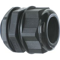 TRUSCO 【売切廃番】 ナイロンケーブルグランド 適合ケーブル22~32mm G/(PF)1 1/4 黒 1個入り TG11432BK（直送品）