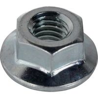 トラスコ中山 フランジナットセレート付 三価白 M6(10×13) ヘキサゴンパック S094-0006 1缶(180個) 263-0943