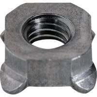 TRUSCO 四角溶接ナット(パイロット無) スチール M6(10×5) 240個入 ヘキサゴンパック S095-0006 1缶(240個)（直送品）