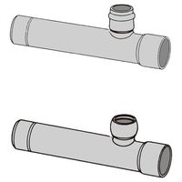 前澤化成工業 枝付管 TR250Sー150RX1000L TR0250S-0150RX1000L 1個（直送品）