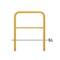 帝金 バリカー横型スタンダードスチールタイプ 80-A3 1台（直送品）