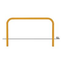 帝金 バリカー横型スタンダードスチールタイプ 82A-15 1台（直送品）