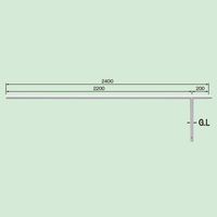 帝金 バリカー横型駐輪場ー駐車場用 80A9MD-24Wシロ 1台（直送品）