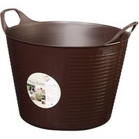 ヒマラヤ化学工業所 ヒマラヤ化学 ハッピーバケット・丸 M26型 ブラウン 440パイX350 151876 1セット(20個)（直送品）
