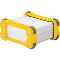 タカチ電機工業 タカチ コーナーガード付アルミケース EMCシールドタイプ シルバー/イエロー EXPE9-4-13SY 1台（直送品）