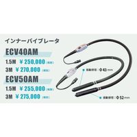 エクセン コードレス高周波バイブレータECVーMバイブレータ部 ECV50AM-3M 1本 261-3557（直送品）