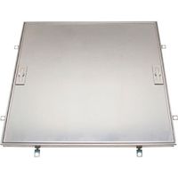 カネソウ フロアーハッチ 張物用 屋内用 一般形 ステンレス製 MSXO-P-250 1組(1個) 254-9063（直送品）