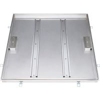 カネソウ フロアーハッチ 充填用 屋内外用 一般形 ステンレス製 把手ロック式 MSXS-M-250 1組(1個) 254-2822（直送品）