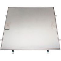 カネソウ フロアーハッチ 張物用 屋内用 一般形 ステンレス製 把手ロック式 MSXS-P-400 1組(1個) 254-4395（直送品）