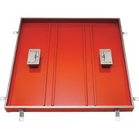 カネソウ フロアーハッチ 充填用 屋内用 一般形 スチール製 ステンレス目地 把手ロック式 MTSS-M-1000 1組(1個)（直送品）