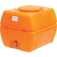 スイコー スーパーローリータンク 600L オレンジ (フタ含む) 直付けスリースバルブ25A付 SLT-600 OR+SV25A 1個（直送品）