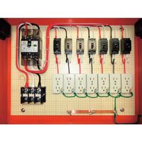 セフティー電気用品 セフティー 仮設電灯分電盤 主幹75A 7回路 ML75-70 1個 340-2964（直送品）