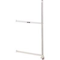 山金工業 ヤマテック マルチシステム W750×D254×H1300mm 基本形 連結 シルキーホワイト NK-0713R 1台（直送品）