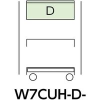 山金工業 ヤマテック スペシャルワゴン 移動式 キャビネット超深型1段×1個グリーン W7CUH-D-G 1台 868-3651（直送品）