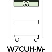 山金工業 ヤマテック スペシャルワゴン 移動式 キャビネット深型1段×1個グリーン W7CUH-M-G 1台 868-3659（直送品）