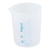 アズワン プラスチックビーカー(青目盛付き・PP製)2000mL 11156 1個 4-4473-06（直送品）