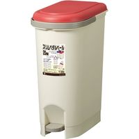 ヒマラヤ化学工業所 ヒマラヤ化学 スリムペダルペール 3041 20型 レッド 215×375×465 304166 1セット(6個)（直送品）