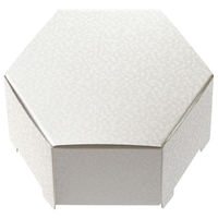 ヘッズ きらび六角BOX-M/ホワイト(10枚) KRW-HGM 1セット(5パック×10枚)（直送品）