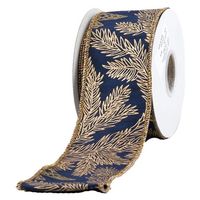 ホワイエ WR HOLLY GLITTER PRINTED BLUE 6.3cm 9600008 1個（直送品）