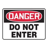 Accuform 警告・注意喚起ラベル(英字)Do Not Enter MADM138VS 1枚 4-4747-02（直送品）