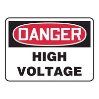 Accuform 警告・注意喚起ラベル(英字)High Voltage MELC113VS 1枚 4-4747-01（直送品）